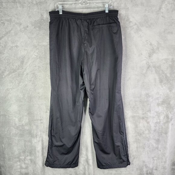 Mens Black Express Relaxed Fit Track Pants Polyester Lining Athletic Size XL - Picture 9 of 14